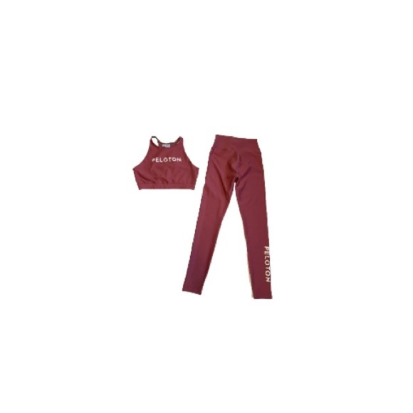 🆕 Peloton Pink Legging and Crop Top Set - Women’s Size Medium - Picture 1 of 11